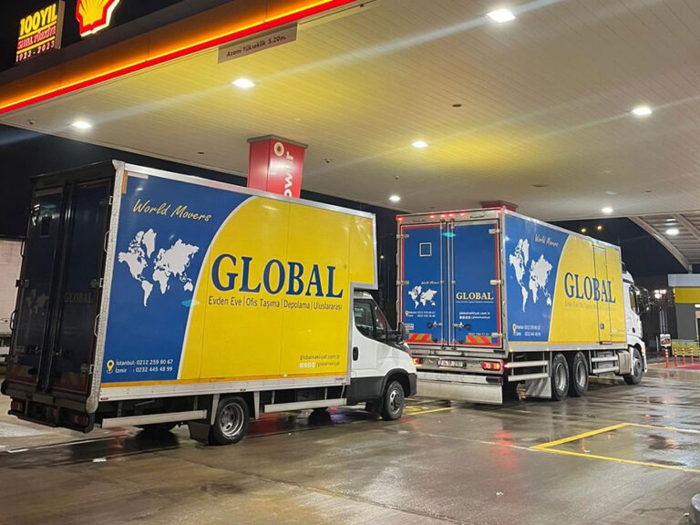 Global Ev Taşıma araç filosu İstanbul Çeşme Marmaris nakliyat seferi